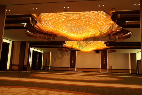 酒店宴会厅定制大型水晶灯