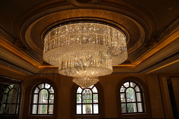 会所中庭定制大型水晶灯 会所中庭定制大型水晶灯