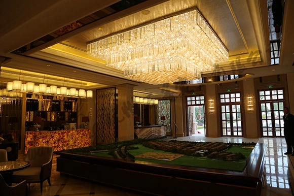 会所楼盘模型室定制水晶灯