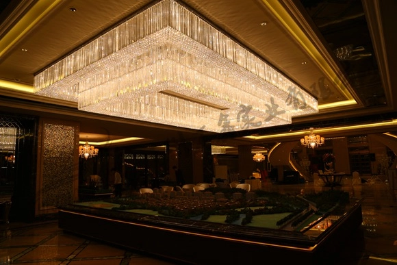 会所楼盘定制大型水晶灯