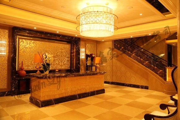 会所地下室接待台定制水晶灯