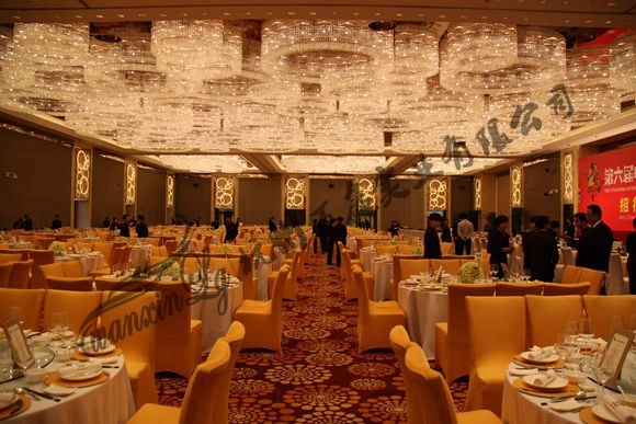 酒店宴会厅定制大型水晶吊灯
