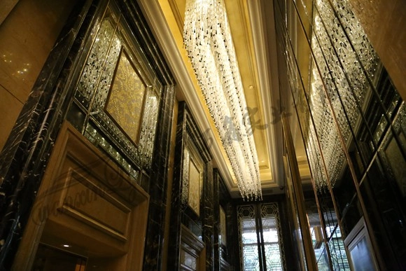 城市之星电梯厅定制水晶灯