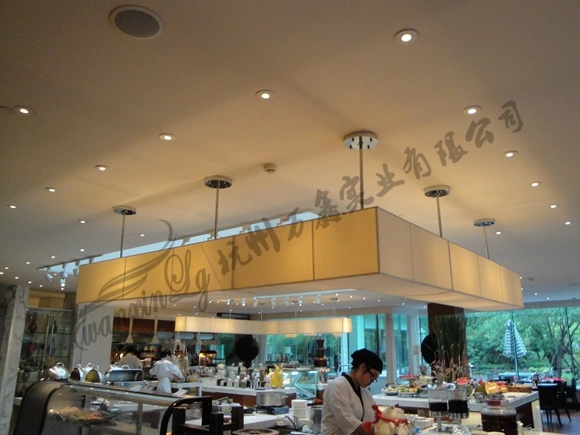 酒店餐厅吧台定制大型仿云石吊灯