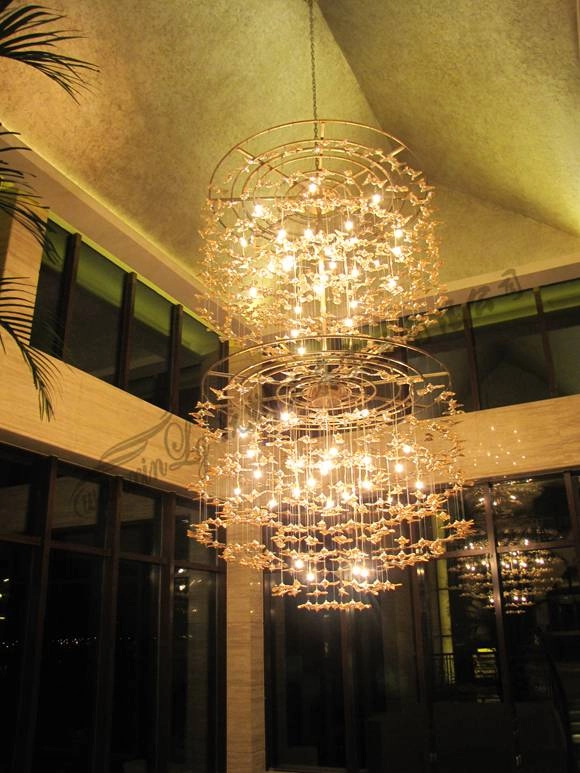 酒店大堂定制水晶吊灯