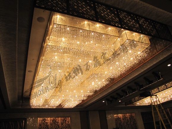 酒店宴会厅大型定制水晶灯