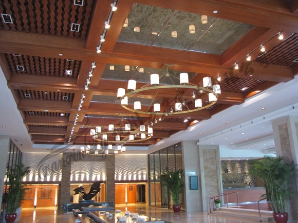 酒店铁艺云石灯