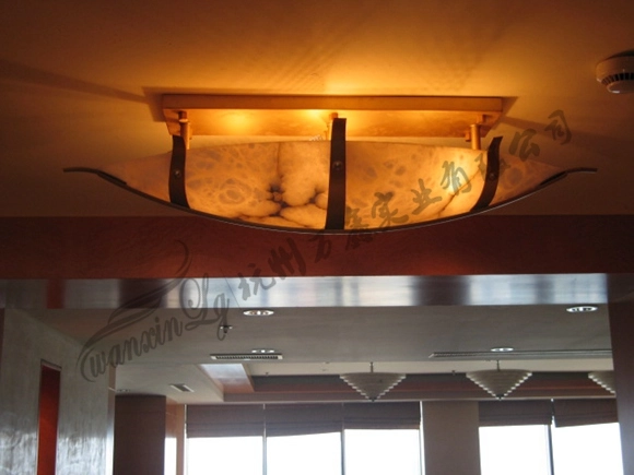 酒店定制大型云石灯