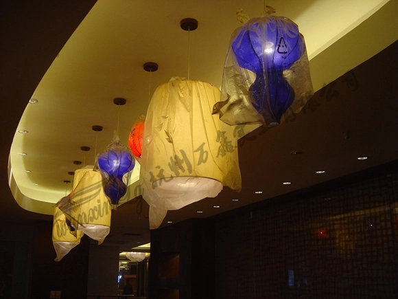 酒店定制布艺日式风格灯具