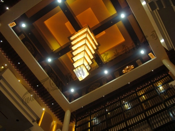 酒店大堂定制大型云石灯