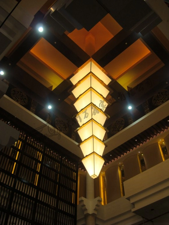 酒店大堂定制大型云石灯