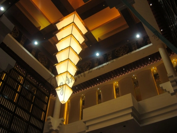 酒店大堂定制大型云石灯