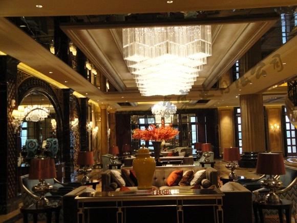 湘湖会所接待区定制水晶灯