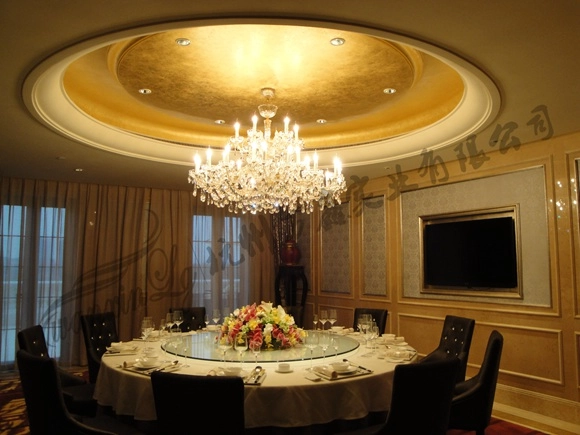 湘湖会所包厢定制水晶吊灯