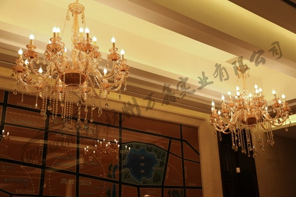 绍兴 · 勤业 · 镜悦府 走道 定制水晶吊灯