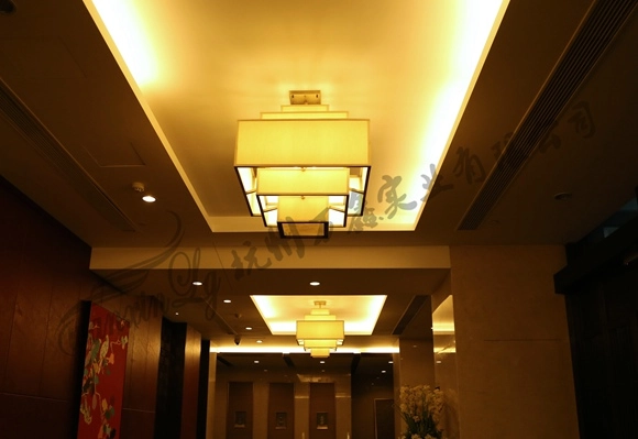 杭州 · 昆仑公馆会所 走道 定制吊灯