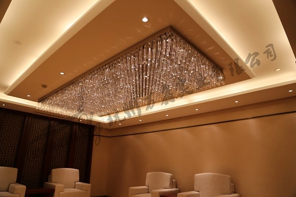 国家开发银行 小洽谈区 定制 水晶吸顶灯